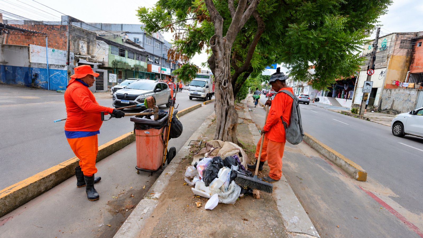 Coleta especial aos domingos retira mais de 800 toneladas de resíduos das vias de Fortaleza no prime